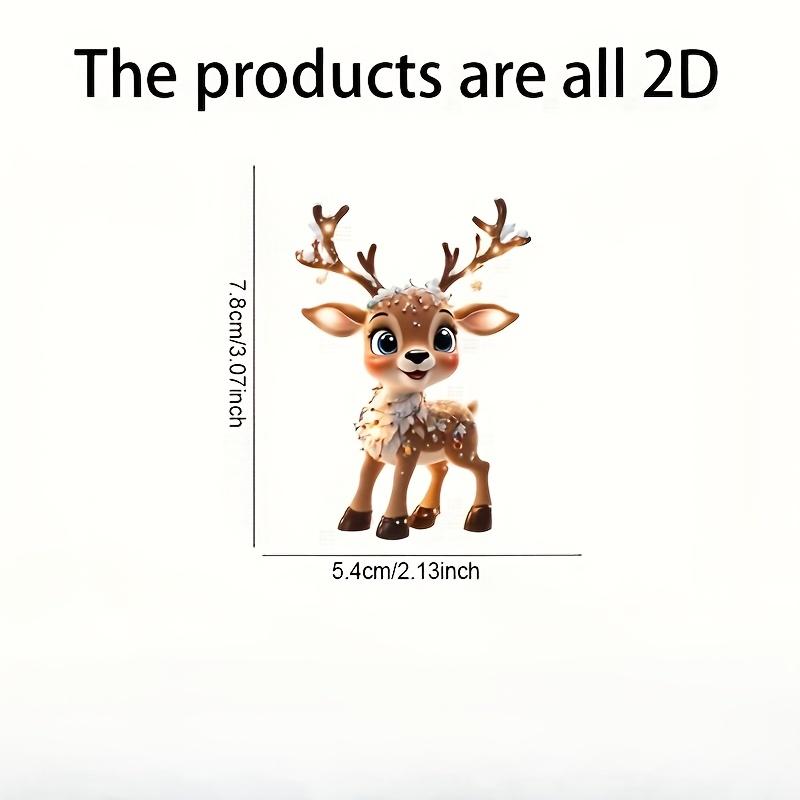 10pcs/1pc Adorable Reindeer Ornament, Multi-Occasion Holiday Decor for Christmas & Car, Party Accessory for Halloween, Christmas