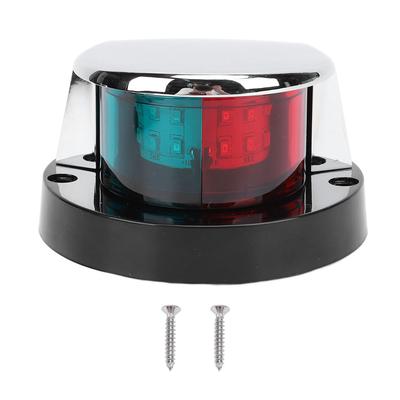 Red Green Boat Bow Navigation Light Zinc Alloy Shell USCG 2NM LED Bow Light for Pontoon Skiff and