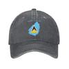 Saint Lucia Flag Sun Baseball Cap  Men Adult Print Trucker Hat Summer Streetwear Running Hippie Hot Sale Snapback Cap