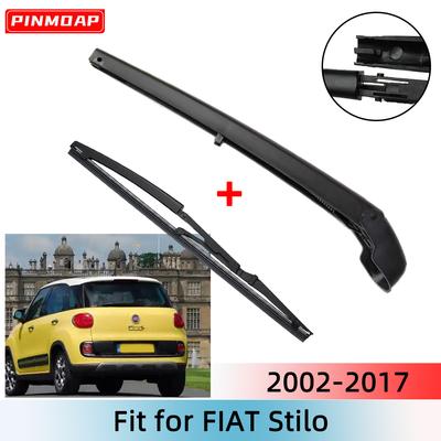 Rear Wiper Blade & Arm Set Kit For FIAT Stilo 2002-2017 Windshield Windscreen Rear Window