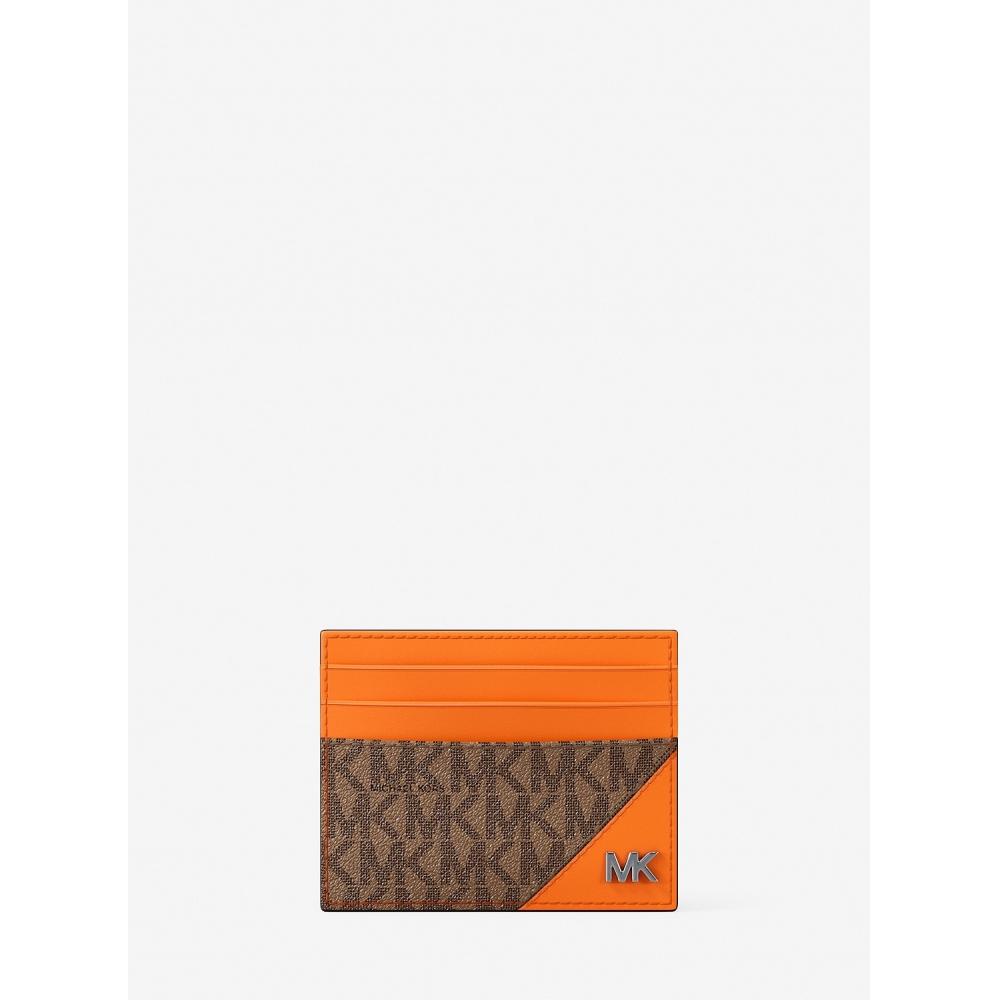 

Michael Kors Cooper Card Case Mk Signature 36t5lcod0b3358 Pop Orange F