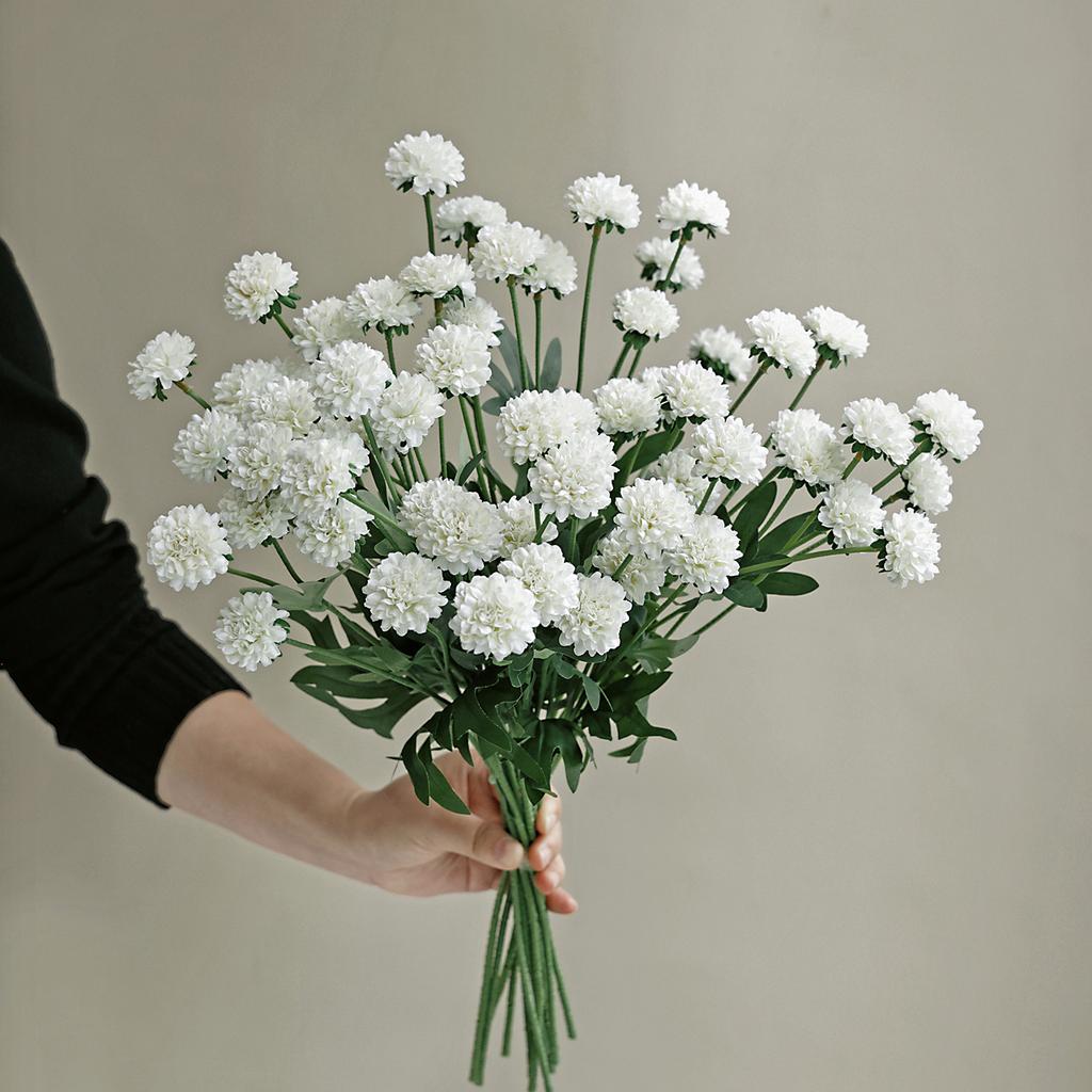 Artificial Flowers Silk Ball Chrysanthemum High-qualityHome Room Wedding Bridal Bouquet Decora Festival Yard DIY Gift Prop Cheap