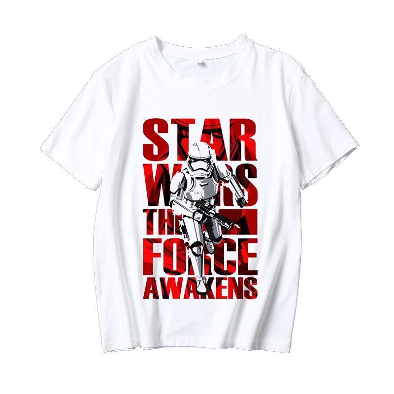 Star Wars Collaboration Series Children and Adults Shortsleeved Tshirts Trendy Roundneck Loose Summer Style