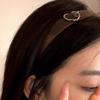 Christmas Headband with Heart Shaped Buckle Hairband Leather Hairband for Girls