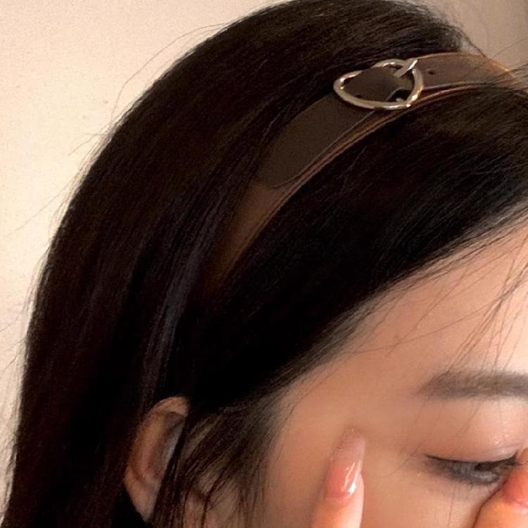 Christmas Headband with Heart Shaped Buckle Hairband Leather Hairband for Girls