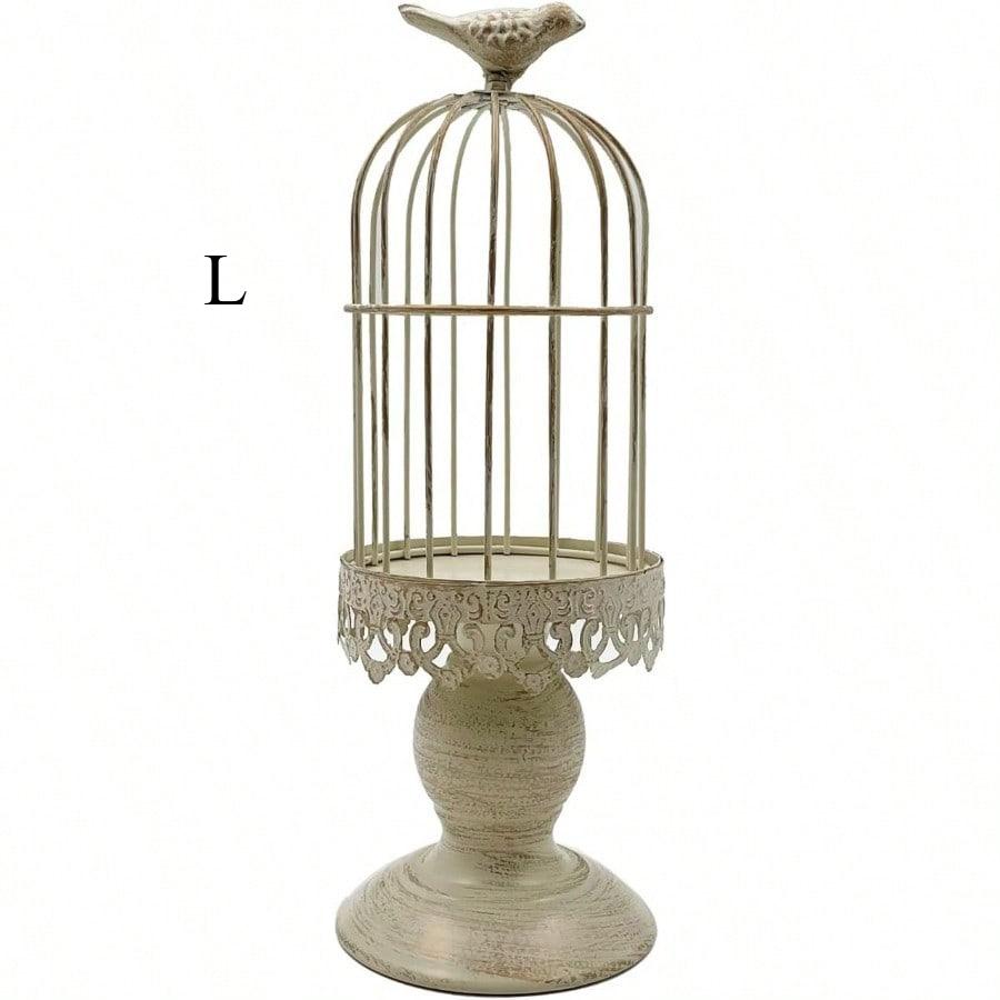 Decorative Birdcage Candle Holder, Vintage Candle Stick Holders, Wedding Candle Centerpieces For Tables, Metal Candlestick Holder Home Decor