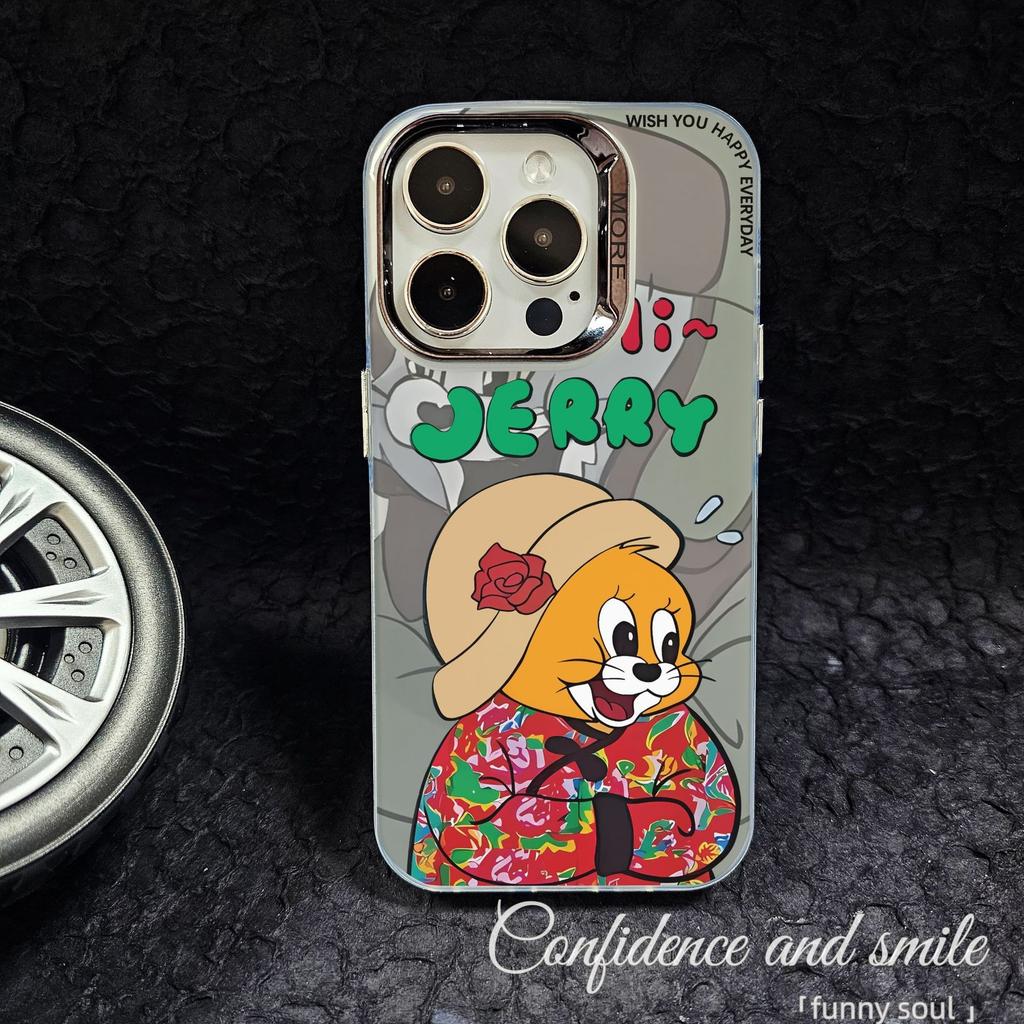 Applicable To iPhone16 Mobile Phone Case Apple 15promax1413 Couple Northeast Big Flower Jacket 1211 Tom Jerry