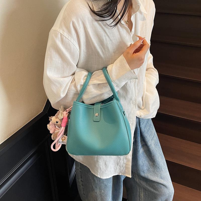 New Versatile Small Square Bag Women's Bag Shoulder Bag Solid Color Messenger Bag