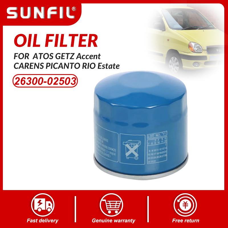 Oil Filter 26300-02503 for ATOS GETZ I10 I20 Accent 11 15 CARENS PICANTO RIO Estate