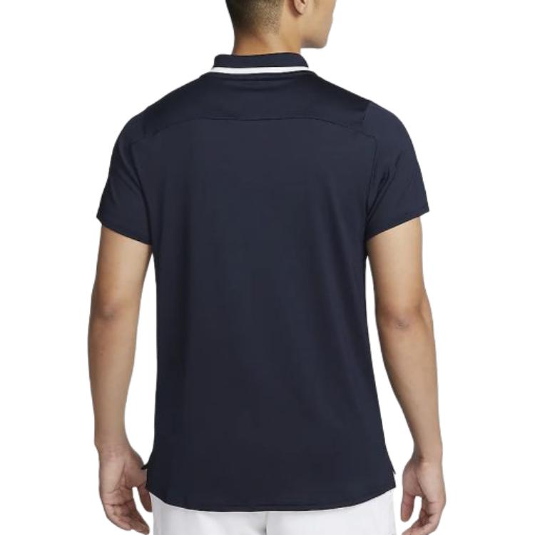Nike Court Advantage Dri FIT Polo Shirt Men's Obsidian Color FD5318-451