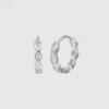 [925 Silver] Mare Hoop Earrings