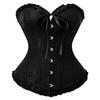 Women's Corset Top with Lace-Up Front Bustier Shapewear for Daily Wear