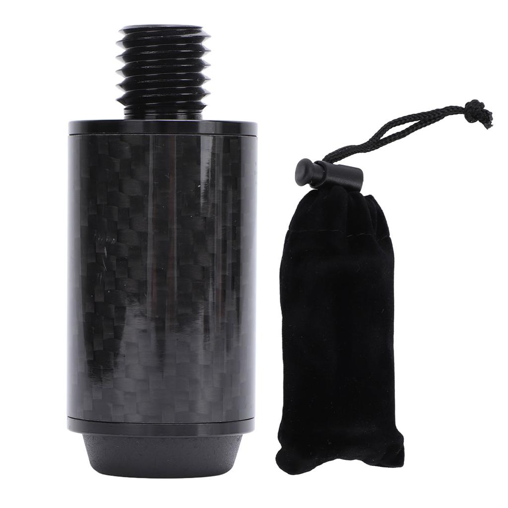 2in Pool Cue Extension Carbon Fiber Billiard Extension with Bumper for Fury Billiard Cue Extending
