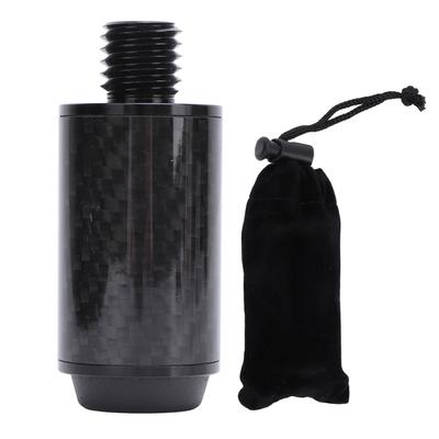 2in Pool Cue Extension Carbon Fiber Billiard Extension with Bumper for Fury Billiard Cue Extending