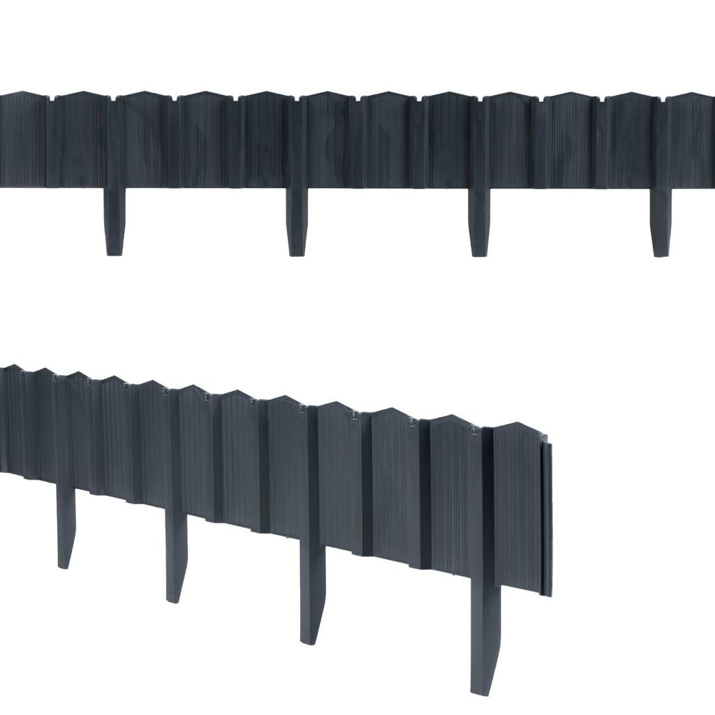 Garden Palisade Garden Linea Anthracite 78.5X0.8Xh10.5 Cm