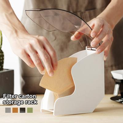 Staubdichter Acryl-Papieraufbewahrungs-Handtropf-Kaffeefilterständer-Behälterhalter