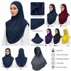 Draped Design Pullover Hijab Full Coverage Women Hijab Scarf New Instant Turbans  Daily Wear