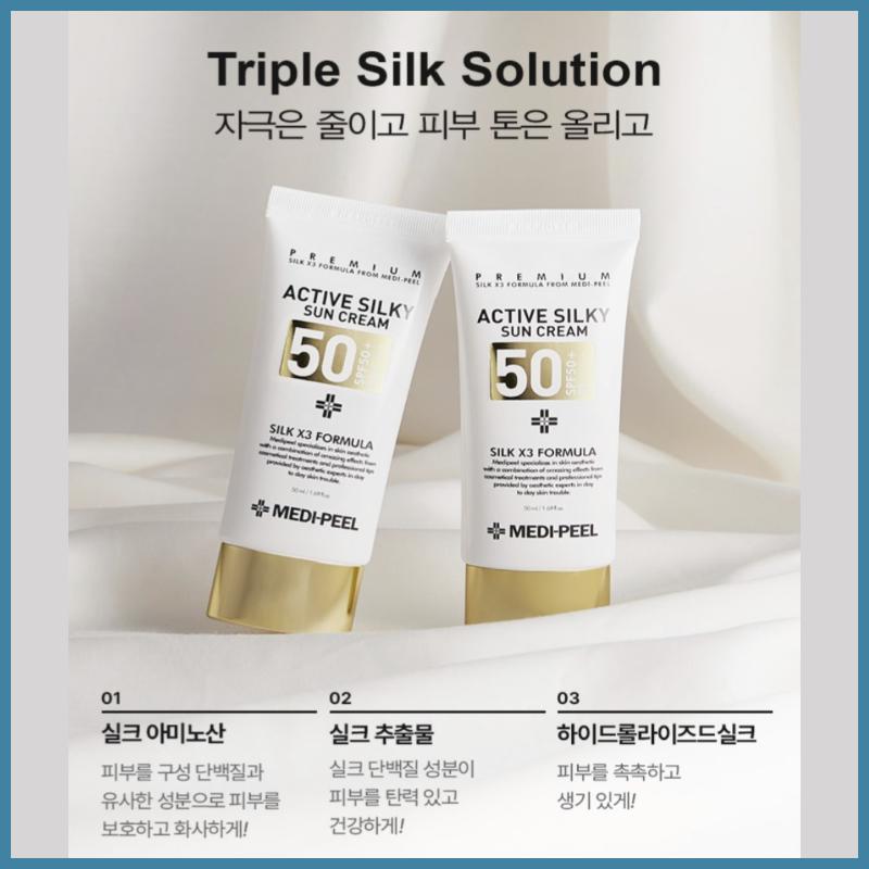 MEDI-PEEL Active Silky Sun Cream 50ml SPF50+ PA+++