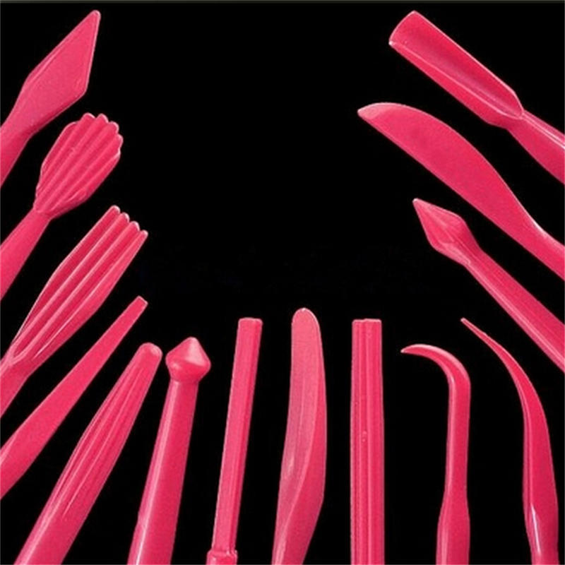 

14Pcs/Set Cake Decorating Cutter Fondant Sugarcraft Flower Modelling Diy Tool One Size рожевий червоний колір