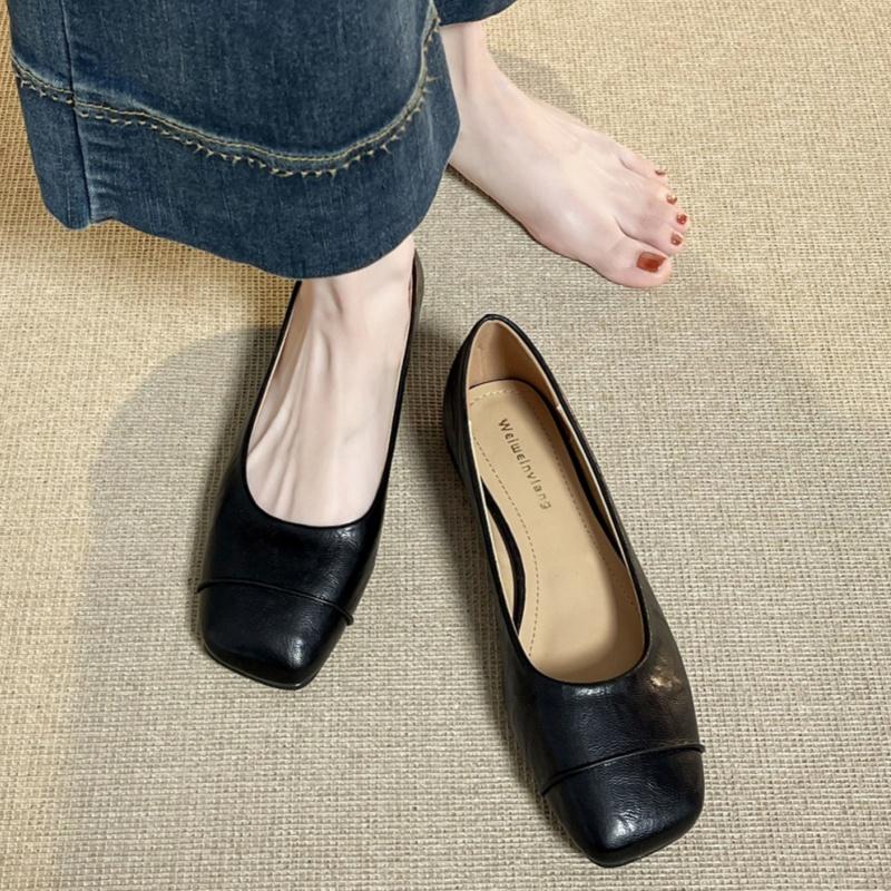 Fashion Women Casual Soft Flat Shoes 2025 Spring And Autumn Breathable Comfotable Shoes Fashion Solid Color Loafers Slip-on Women Shoes
