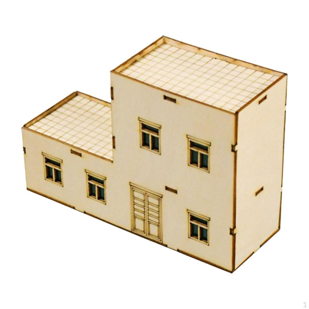 1/64 1/60 Miniature House Made of , Unpainted, Unique Ornament Accessory, DIY Building, Ready for