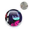 Deltarune Postava ze hry Kris Vtipný Meme Kovové Špendlíky Skleněná Brož Odznaky Doplňky Špendlíky Herní Fanoušci Přátelé Šperky Dárek