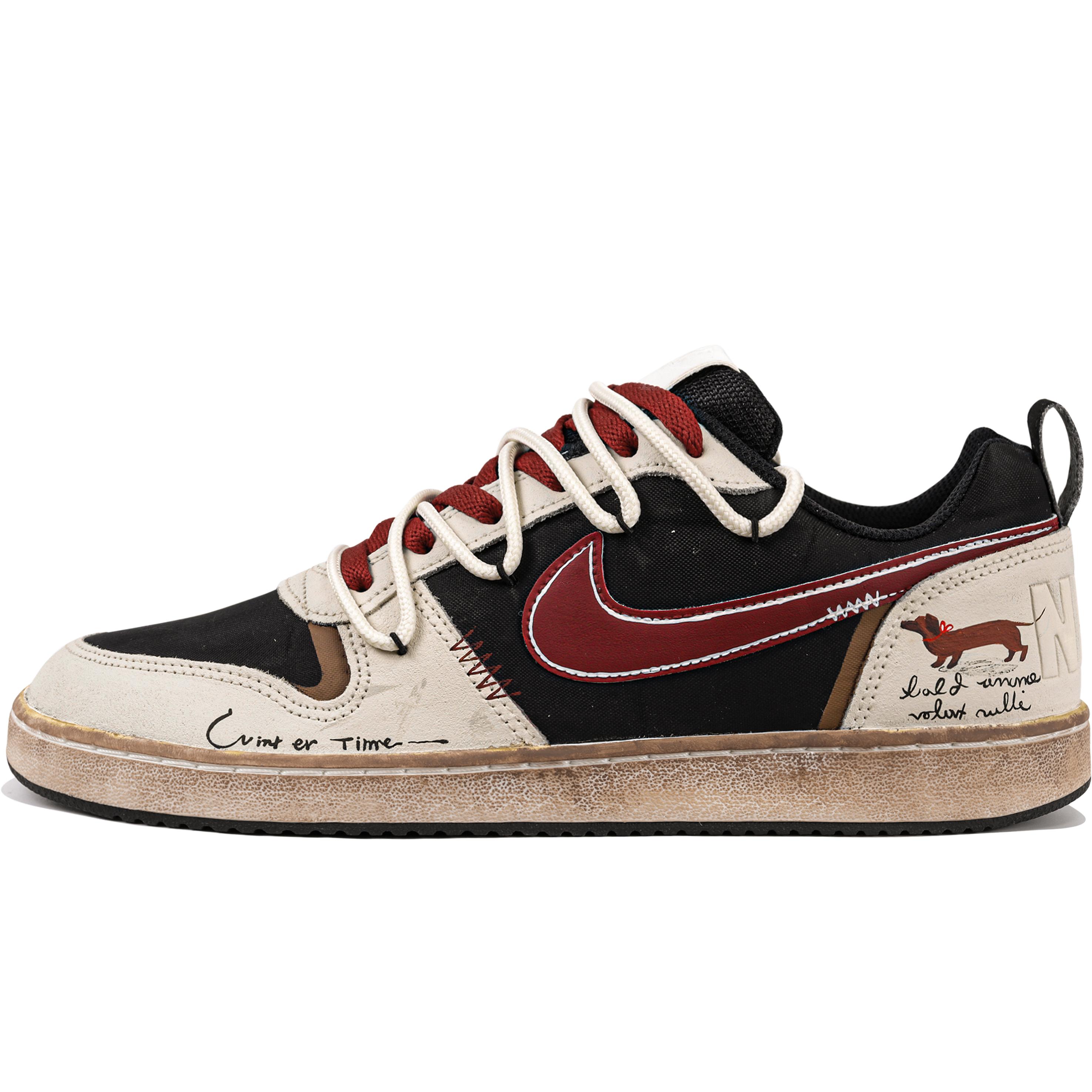 

Nike Court Borough Low Prem Caramel Cookie, Maillard Series, American Vintage, Commute Abrasion Resistant 844881-005(Team739-) 40.5