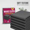 Multi Surfaces Wiping Cloth Set, 6 Absorbent Cleaning Rags Reusable for Wet & Dry Use on Window, Mirrors, Dining Tables, Kitchen Areas & Automotive
