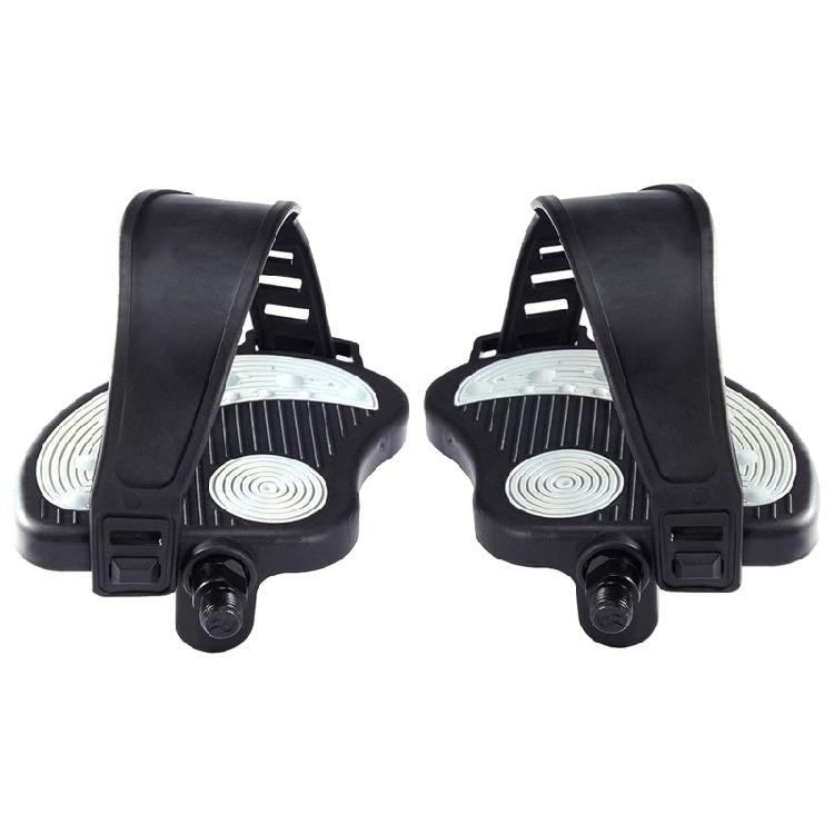 A Pair Bike Pedal Set Anti-slip Pedal Strap Pedal for GYM Bicycles For Exercise