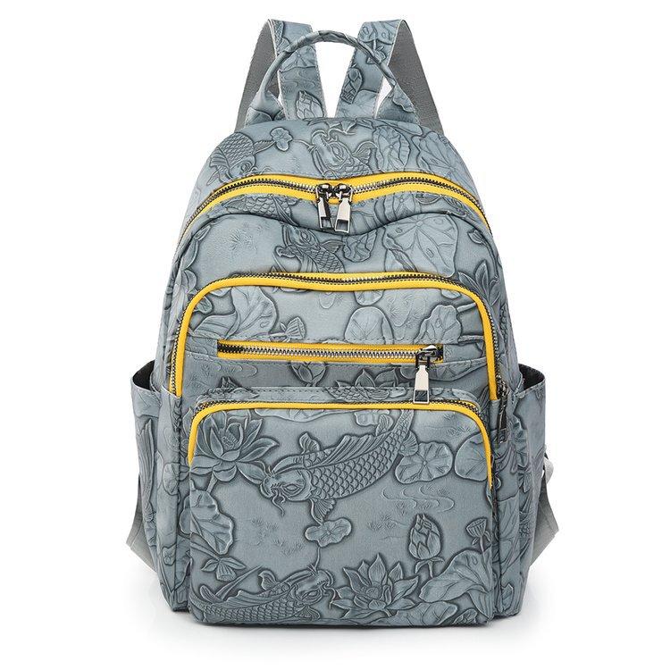 

Женский рюкзак с принтом, ретро рюкзак из ПУ, студенческий маленький школьный рюкзак синий