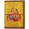 Purpledip Handmade Paper Journal Radha-Krishna: Vintage Diary Notebook With Thread Closure