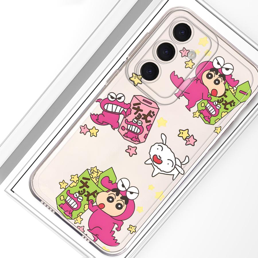 Case for Samsung Galaxy A55 A23 A33 A52 A52 A31 A26 A24 A36 A13 A54 A15 A34 A35 A56 A50 A25 A51 A16 Phone Cute Crayon Shinchan