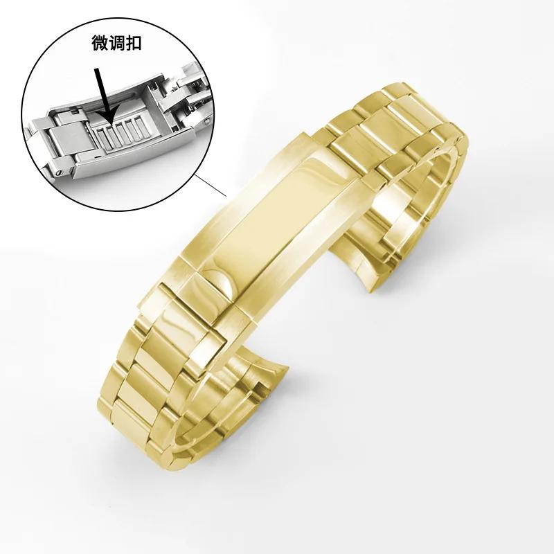 20mm for Rolex Daytona Oyster Perpetual Submariner Seiko NH35 Watch Strap Wrist Bracelet Solid Stainless Teel Watchband 21mm