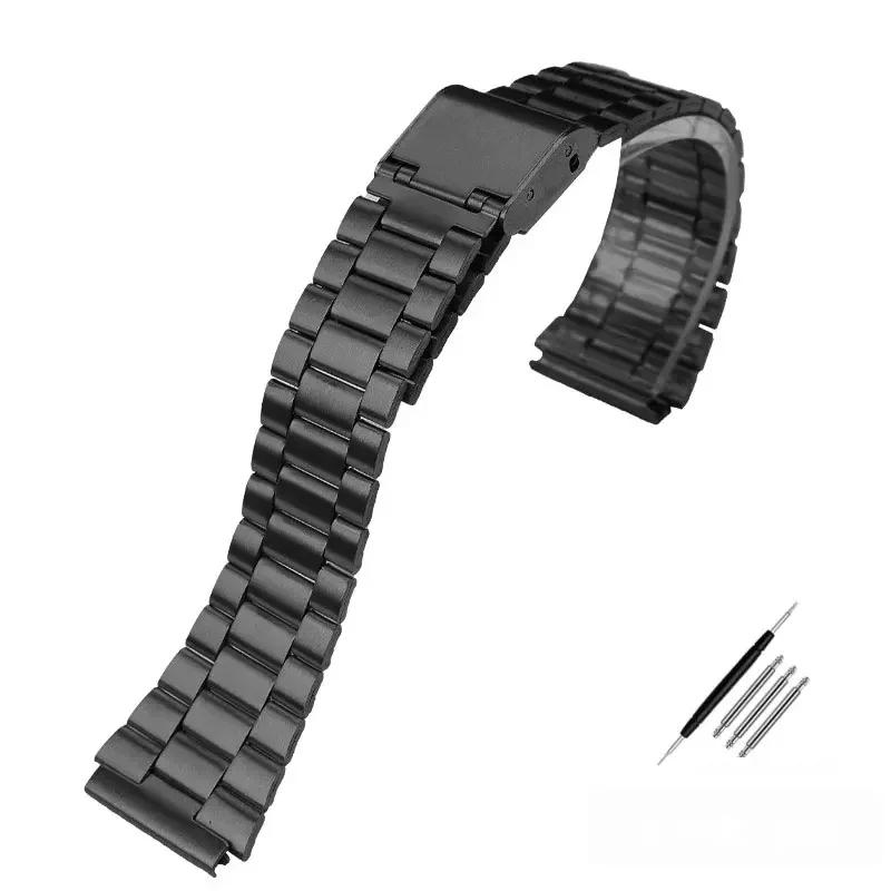 

18-мм тонкий стальной ремешок для часов CASIO A158 / A159 / A168 /A169 /B650 /AQ230/ 700 Классический Маленький Квадратный Серебристый Блок Металлический Ремешок 18mm