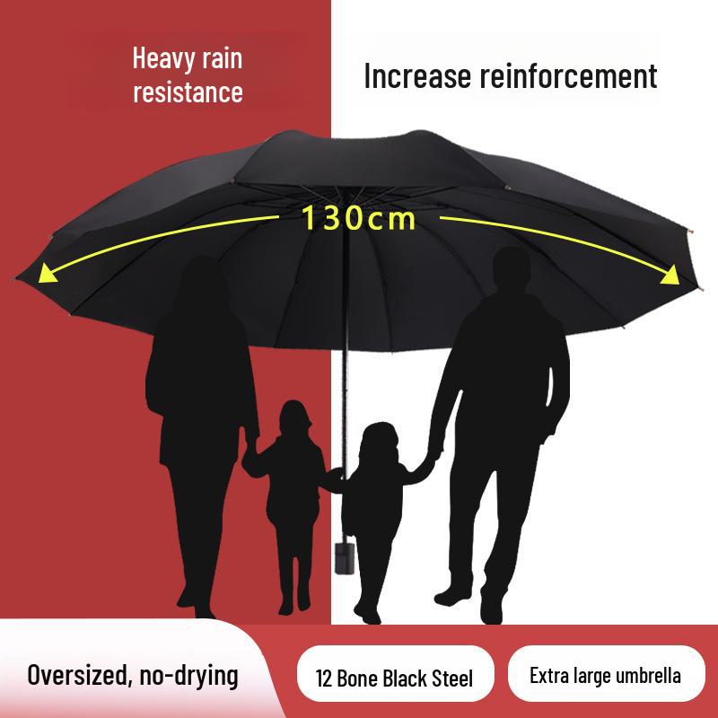 

Extra Large Wind & Rain Resistant Folding Umbrella for 3-5 People