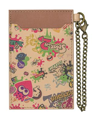 Leather Goods Genuine Leather Pass Case Leather Accessories Height 11cm FAVORITE+ (Splatoon2)