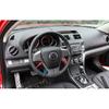 Brown Wood Grain Car Steering Wheel Decor Cover Trim 2pcs For Mazda 6 2009-2013