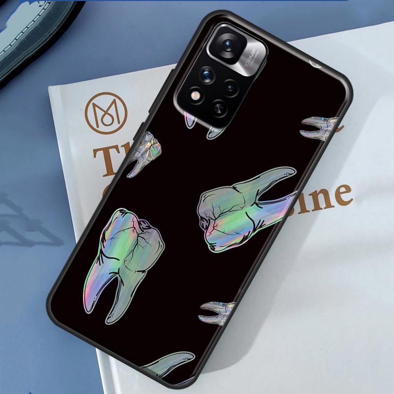 

Dentist Tooth Pattern Case For Xiaomi Redmi 14C 13C 10C 12C Redmi Note 13 14 Pro 12 11 9 10 9S 10S 11S 12S Cover Redmi Note 13ProPlus