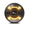 2pcs 7 Inch LED Headlights with Hi/Lo Beam DRL and Turn Signal Waterproof 7 Inch Round Headlights