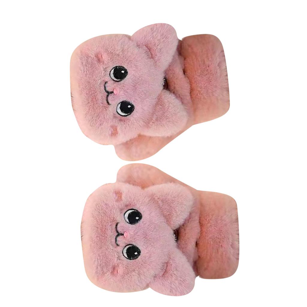Flap Gloves Imitation     Cat Patterns Thickened Convertible Gloves for Using Smart Devices Writing