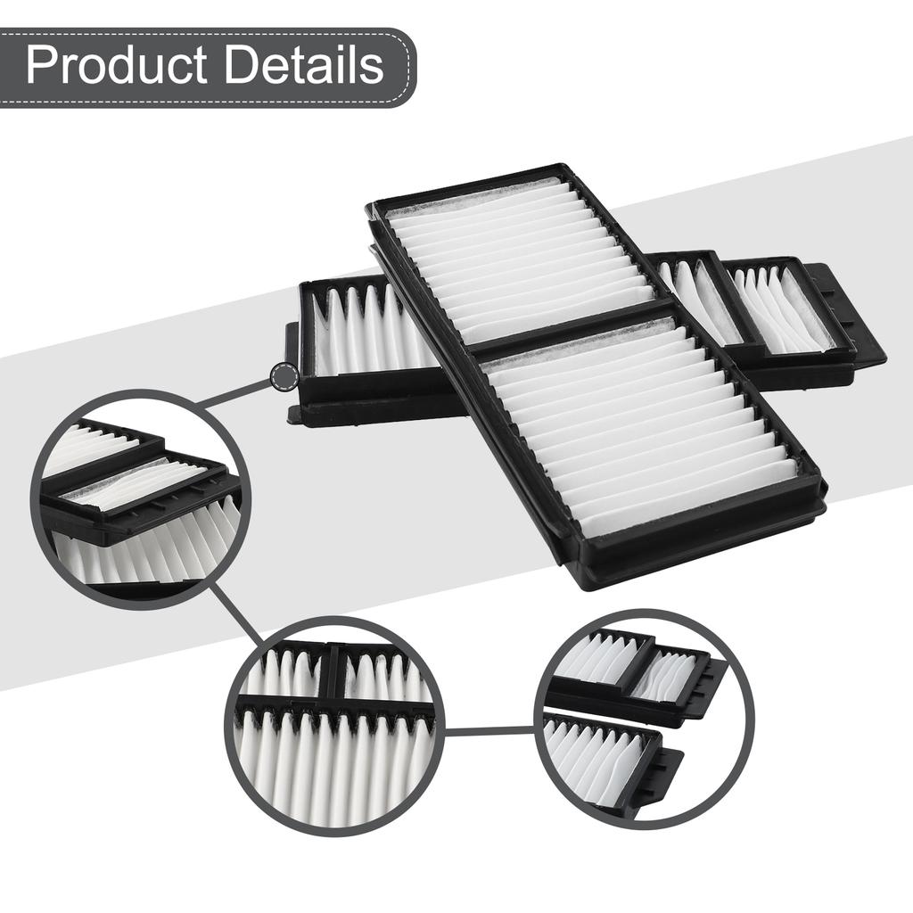 Kit Cabin Air Filters Replacement Spare Accessories Front Parts White 236x96x22mm 2Pcs BP4K6-1J-6X9A BP8P-61-J6X BP8P-61-J6X-9A