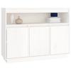 814390 vidaXL Buffet Blanc 104,5x34x80 cm Bois massif de pin