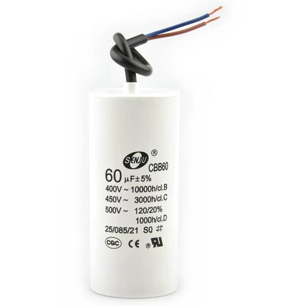 Capacitor de Partida para Motor 450V Capacitor Redondo para Bomba d'Água Capacitor Confiável para Máquina de Lavar