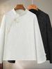 Women's Long Sleeve Chinese Style Velvet Top for Spring/Autumn