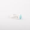 Sky Blue Topaz Gemstone 925 Sterling Silver Jewelry Handcrafted Fashionable Ring CZR-10-11