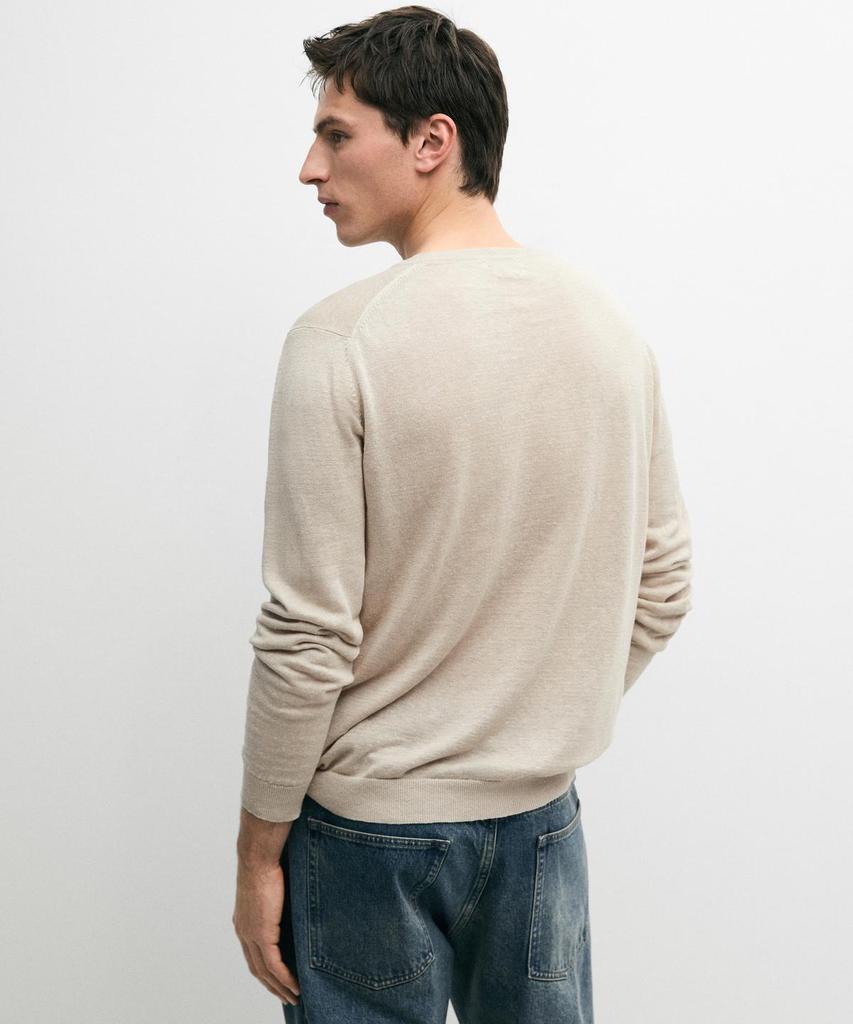 Masimodutti Linen Round Neck Knit