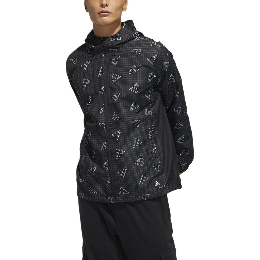 Adidas Jackets Men's Black Hooded Non Detachable Moderate GP1825