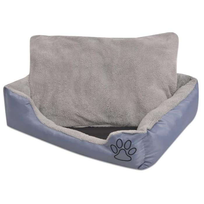 Lit pour chiens - vidaXL - Taille S - Gris - Rembourré - Intérieur