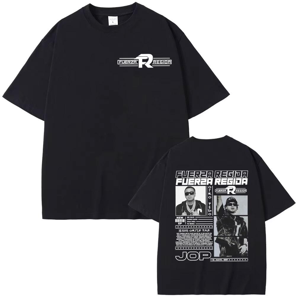 Fuerza Regida Jop 2025 Album Tour Merch Tshirts Mens Women Gothic Clothes Vintage Hip Hop T Shirts Hot Sale Tshirt Streetwear