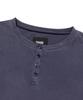 Seuweideu Washed Henley Neck Tee [Washing Navy]